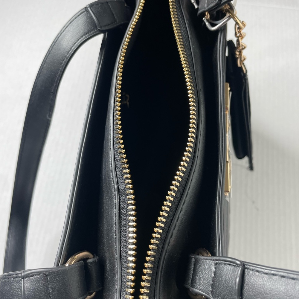 Anne Klein Quilted Tote with Card Case Black with Gold Accents. NWOT - Picture 9 of 11